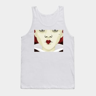 Queen of hearts face Tank Top